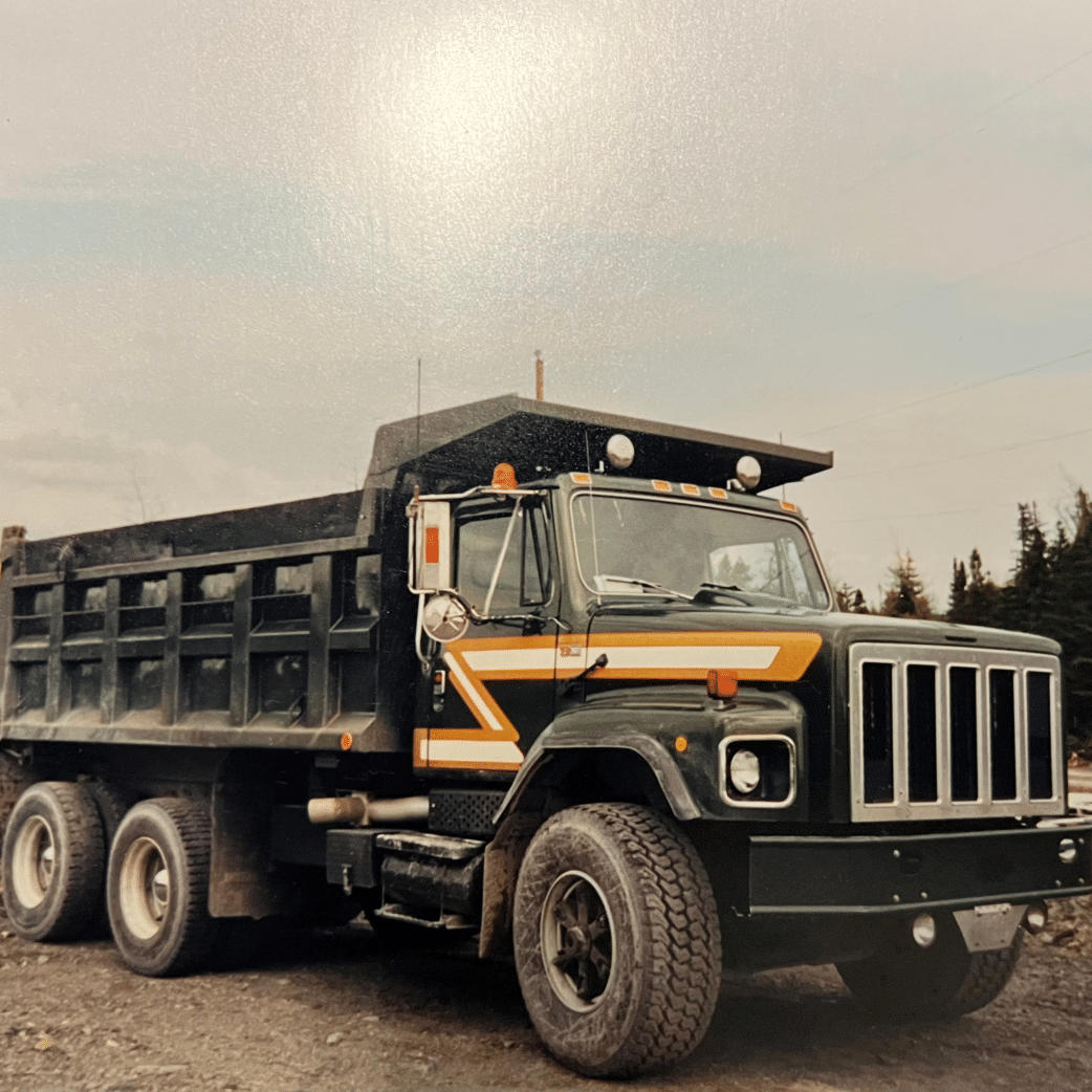 Old Dump Truck Parked